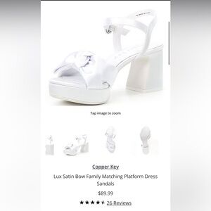 Copper Key Bridal Sandals